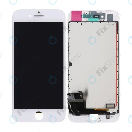 Apple iPhone 8, SE (2020), SE (2022) - LCD Displej + Dotykové Sklo + Rám (White) In-Cell FixPremium