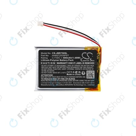 Baterie pro Jabra Evolve 75, 400mAh, Li-Pol, 3.7V, AHB572535PST, HQ