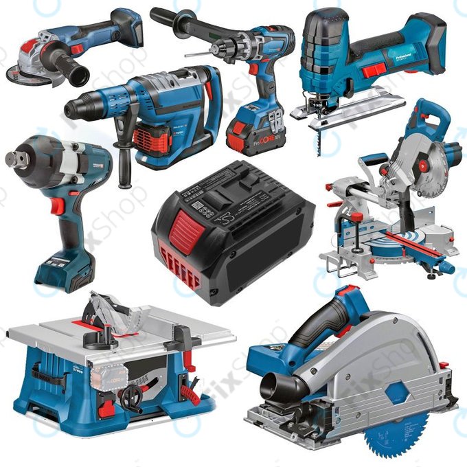 Baterie pro Bosch Gbh, Gcv, Gks, Gts 18V, 8000mAh, Li-Ion, 18V, ProCORE18V, HQ