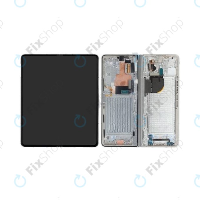 Samsung Galaxy Z Fold 5 F946B - LCD Displej + Dotykové Sklo + Rám (Cream) - GH82-31842B Genuine Service Pack