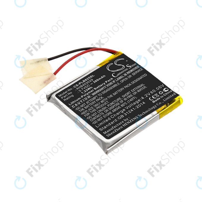 Baterie pro Plantronics Voyager Focus B825, 360mAh, Li-Pol, 3.7V, AHB403029, HQ