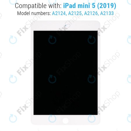 Apple iPad Mini 5 - LCD Displej + Dotykové Sklo (White) Refurbished