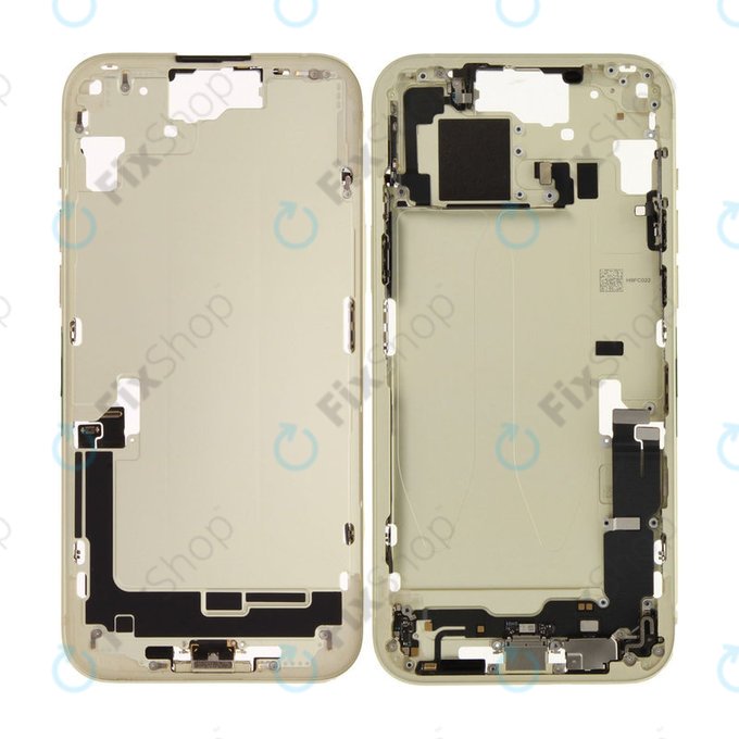 Střední Rám s Baterií pro iPhone 15 Plus | Yellow | ZD076-00676 | Genuine Apple