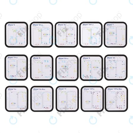 Magnetický Organizér Šroubků se Schématem (iPhone 6 - 11 Pro Max)