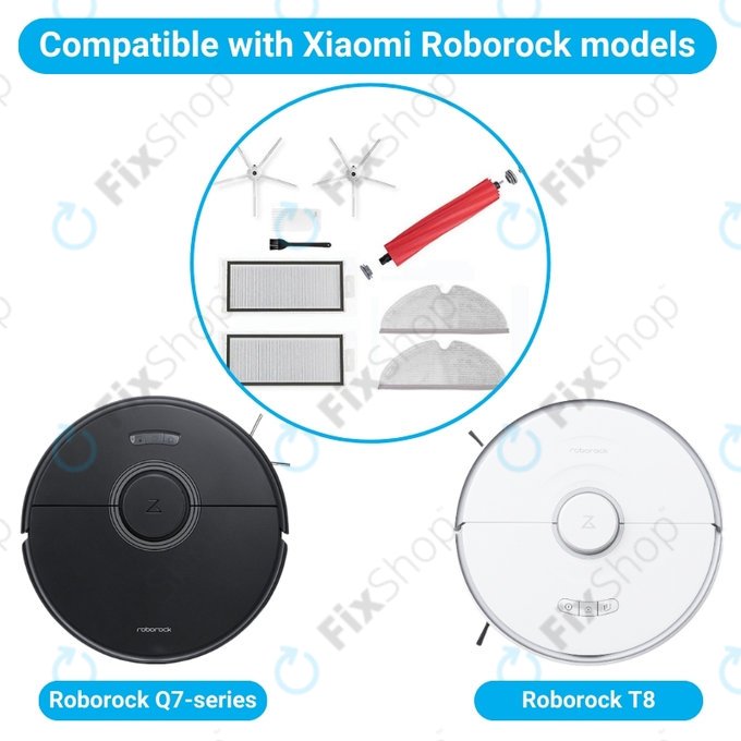 Xiaomi Roborock Q7, Q7+, Q7 Max, Q7 Max+, T8 - Standardní Set (Bílý)