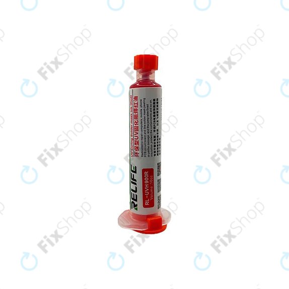 Relife RL-UVH900R - UV Vytvrditelná Pájecí Maska - 10ml (Červená)