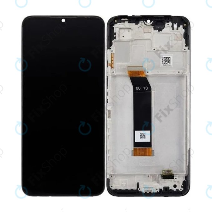 Xiaomi Poco M4 5G 22041219PG - LCD Displej + Dotykové Sklo + Rám (Power Black) - 560005L19P00 Genuine Service Pack