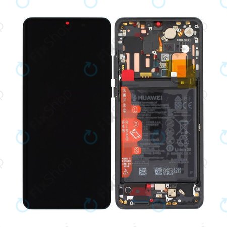 Huawei P30 Pro, P30 Pro 2020 - LCD Displej + Dotykové Sklo + Rám + Baterie (Black) - 02352PBT, 02355UMW, 02354NAK, 02355UNB Genuine Service Pack