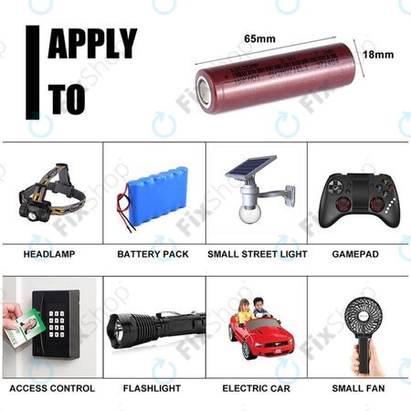 Baterie Cell 18650 (Li-Ion, 2000mAh, 3.6V)