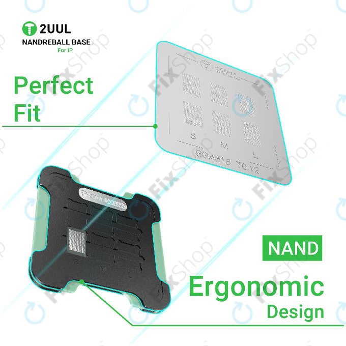 Magnetická základna pro reballing NAND, oboustranná, 2UUL BH16