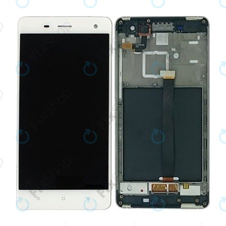 Xiaomi Mi 4 - LCD Displej + Dotykové Sklo + Rám (White) TFT