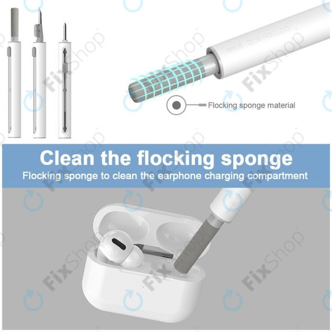 Čistící Pero pro Čištění Telefonů a Sluchátek (Bílá)