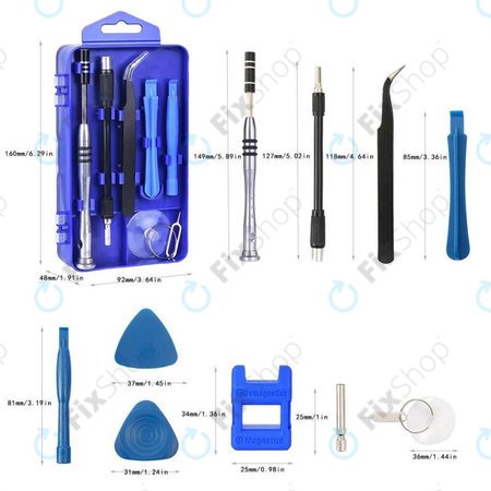 Kingsdun - Profesionální Sada Nářadípro Servis Telefonů, PC a Elektroniky 115v1