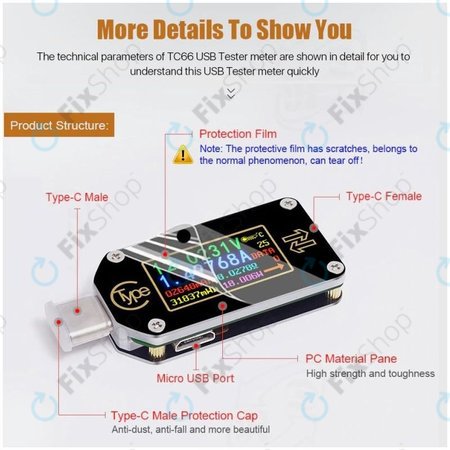 Joy-it JT-TC66C - USB Multimetr (USB-C)