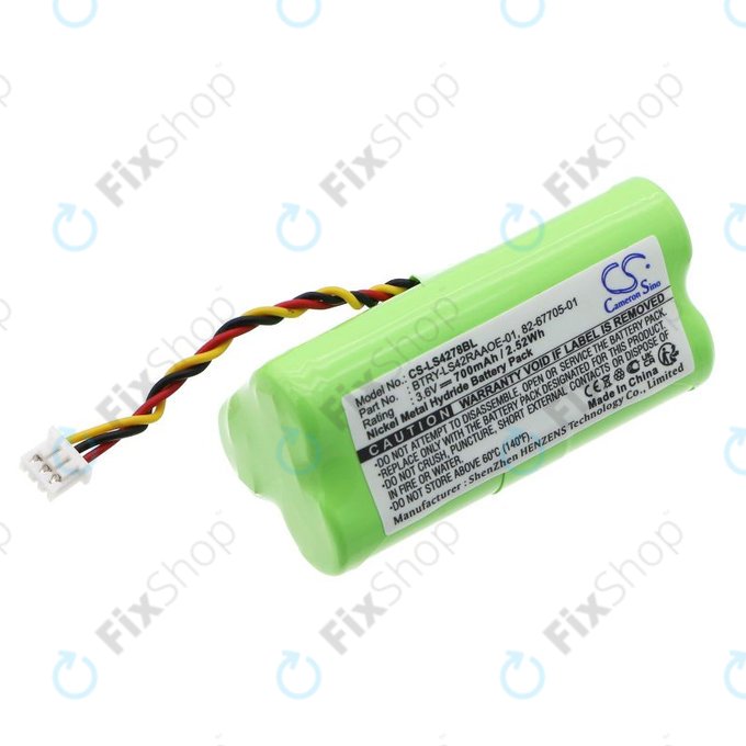 Baterie pro Symbol DS6878, LS4278, 700mAh, Ni-MH, 3.6V, BTRY-LS42RAAOE-01, HQ