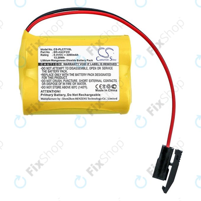 Baterie pro GE A06b-6093-K001, 2200mAh, Li-MnO2, 6V, BR-AGCF2W, HQ