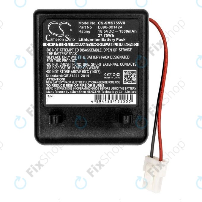 Samsung SS7550, SS7555, SSR200 - Baterie DJ96-00142A Lio-Ion 18.5V 1500mAh HQ