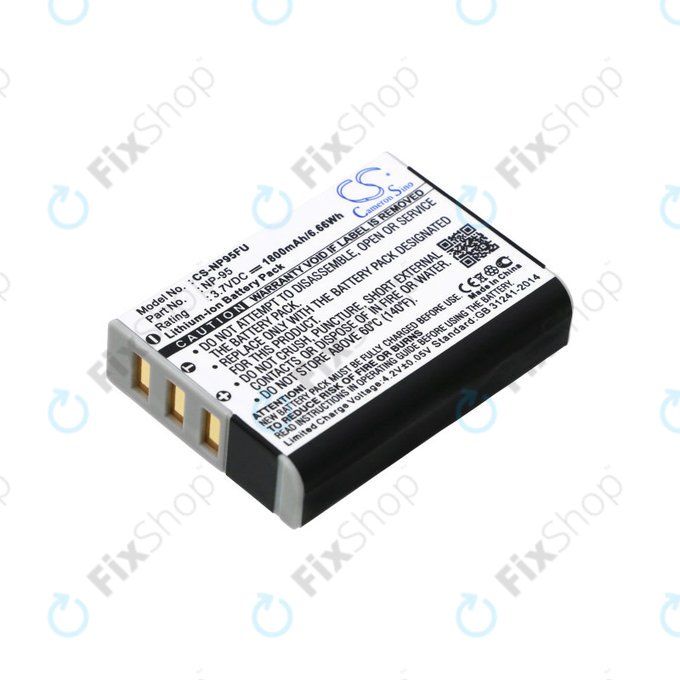 Baterie pro Fujifilm FinePix F30, Ricoh GXR, 1800mAh, Li-Ion, 3.7V, DB-90, HQ