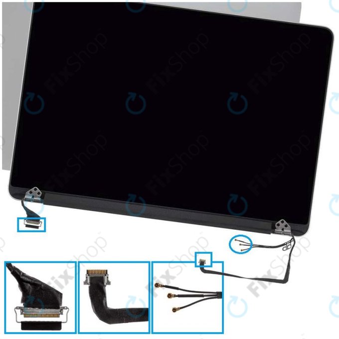 Apple MacBook Pro 13" A1502 (Late 2013 - Mid 2014) - LCD Displej + Přední Sklo + Kryt Refurbished