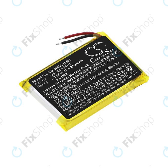 Baterie pro Garmin Venu 2, 210mAh, Li-Pol, 3.85V, 361-00139-10, HQ