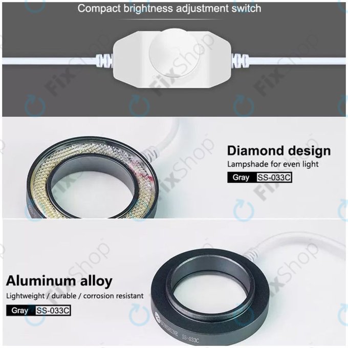 Sunshine SS-033C - Ochranné Sklo Objektivu s LED Podsvícením