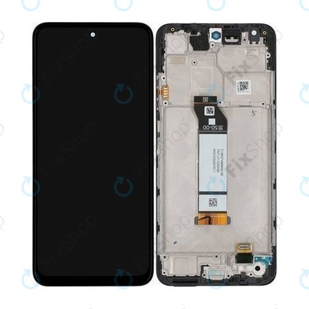 Xiaomi Redmi Note 10 5G - LCD Displej + Dotykové Sklo + Rám (Graphite Gray) - 5600020K1900 Genuine Service Pack