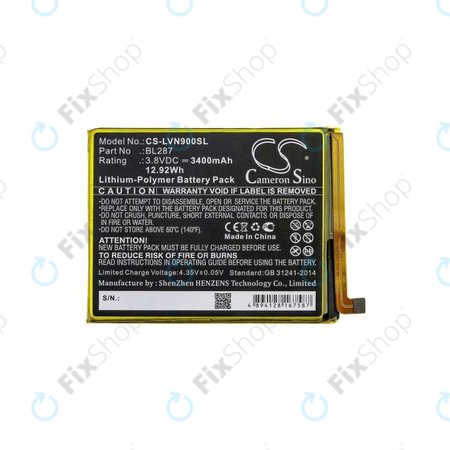 Lenovo K9 Note - Baterie BL287 3400mAh HQ
