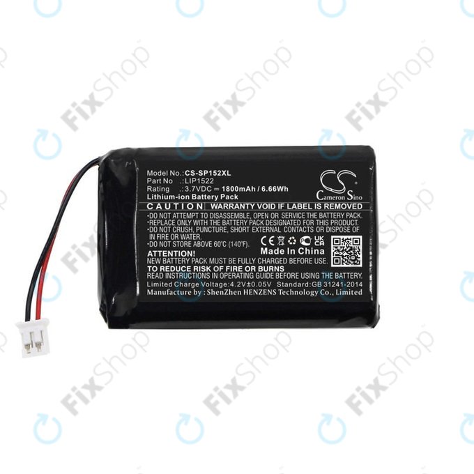 Baterie pro Sony Dualshock 4 Wireless Controller, 1800mAh, Li-Ion, 3.7V, LIP1522, HQ