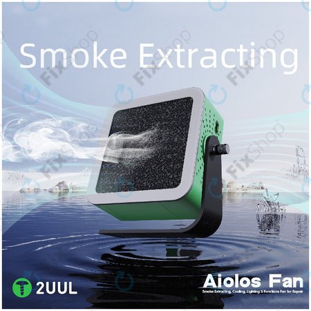 Odsavač kouře a ventilátor s LED osvětlením, 2UUL DA98