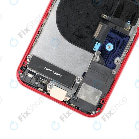 Apple iPhone 8 - Zadní Housing s Malými Díly (Red)
