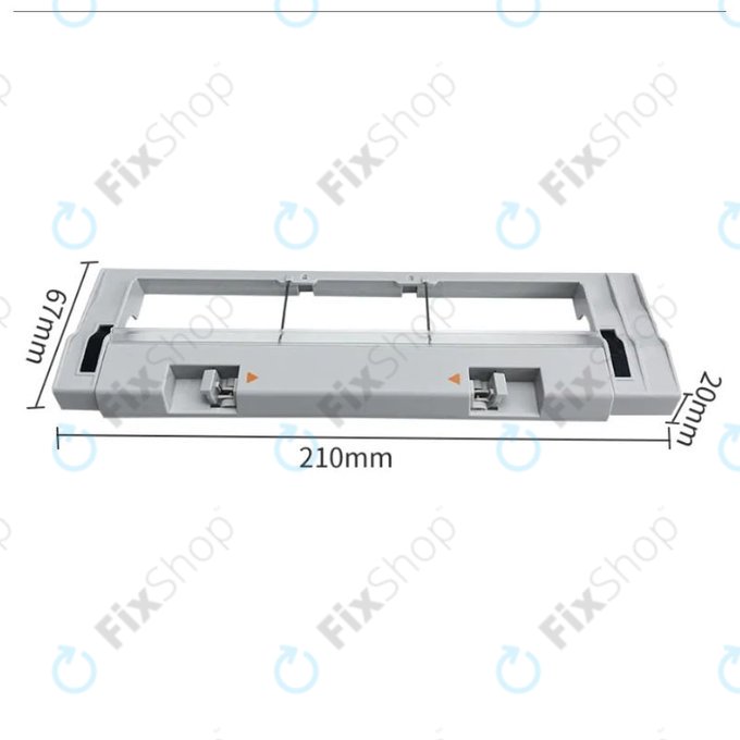 Xiaomi Mi Robot Vacuum Mop (Mijia 1C), 2 (Mijia 2C), 2 Pro+ (Mijia 1T) - Kryt Hlavního Kartáče (Stříbrný)
