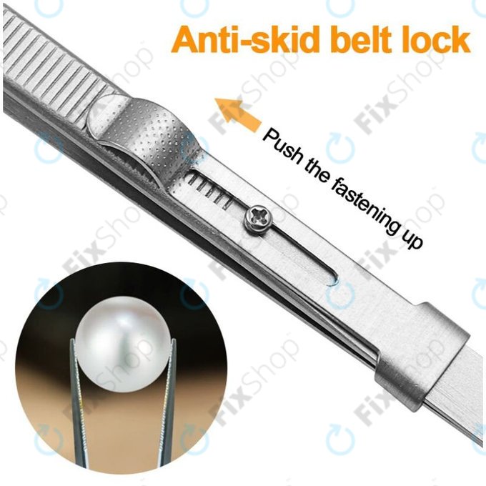 Profesionální Pinzeta z Nerez Oceli - Rovná Špička (163mm)