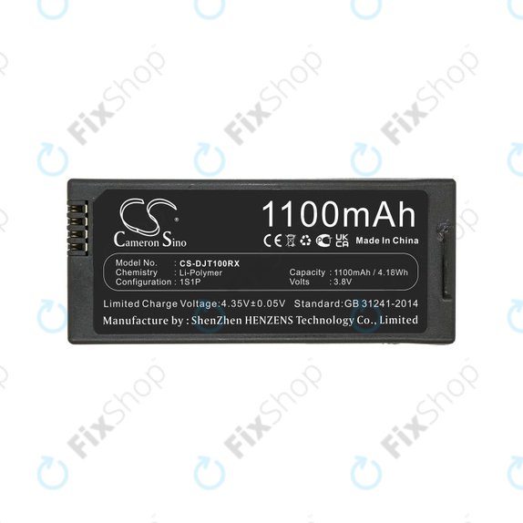 Baterie pro DJI Tello, 1100mAh, Li-Pol, 3.8V, T01, HQ