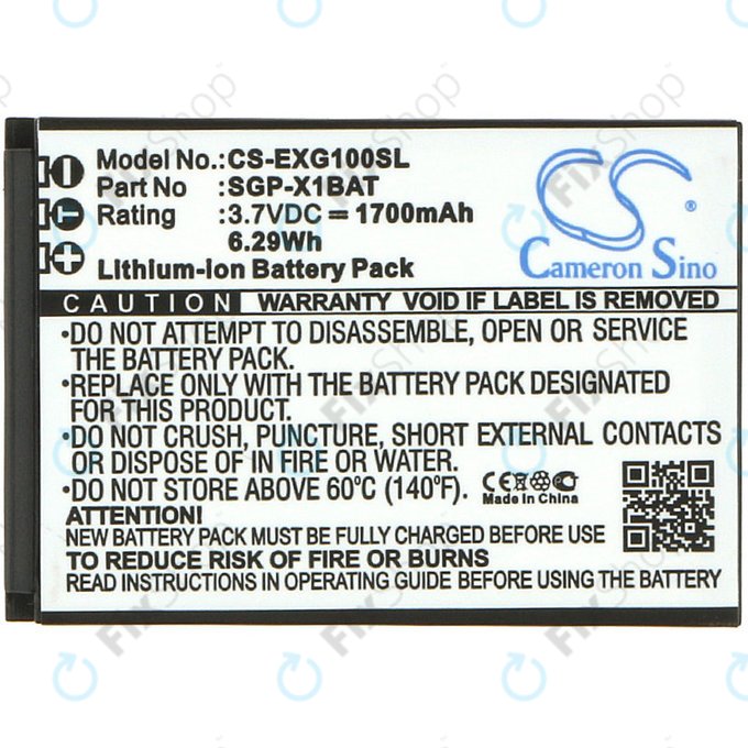 Baterie pro Evolveo StrongPhone X1, 1700mAh, Li-ion, 3.7V, SGP-X1BAT, HQ