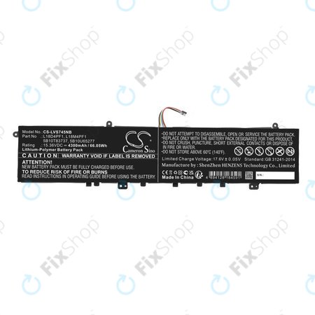 Baterie pro Lenovo Yoga, 4300mAh, Li-Pol, 15.36V, L18D4PF1, HQ