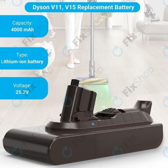 Dyson V11, V15 - Baterie SV15, SV18, 970938-01 Li-Ion 25.2V 4000mAh HQ