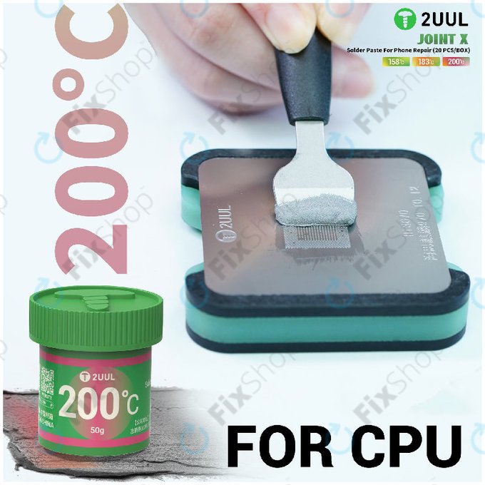 Pájecí pasta, vysokoteplotní, 2UUL FS200, (200C)