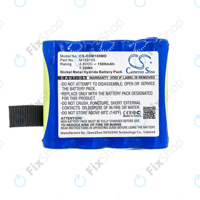 Baterie pro Edan Cs-01, Edan H100, Edan H100b, Edan H100n, 1500mAh, Ni-MH, 4.8V, 4XNR49AA1500P, HQ