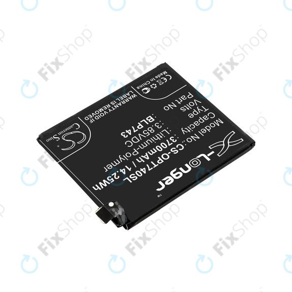 Baterie pro OnePlus 7T, 3700mAh, Li-Pol, 3.85 V, BLP743, HQ