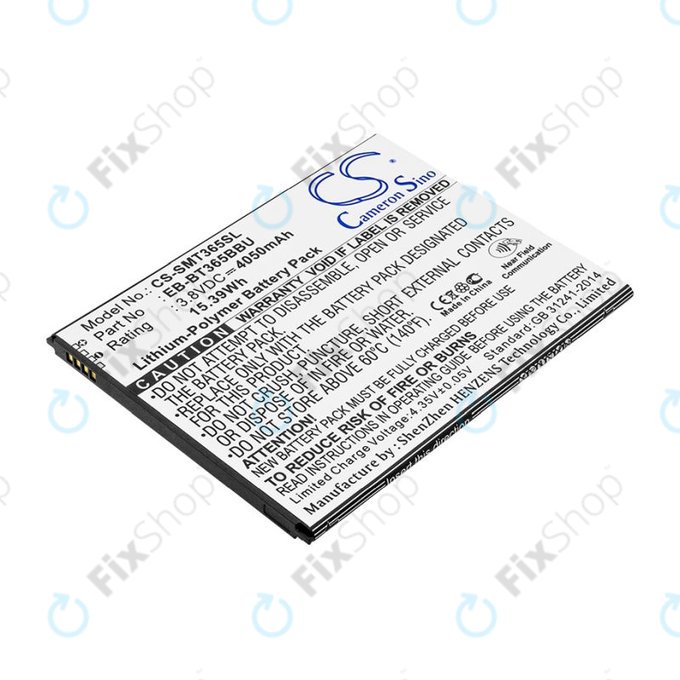 Baterie pro Samsung Galaxy Tab Active 2 8.0, 4050mAh, Li-Pol, 3.8V, EB-BT365BBU, HQ