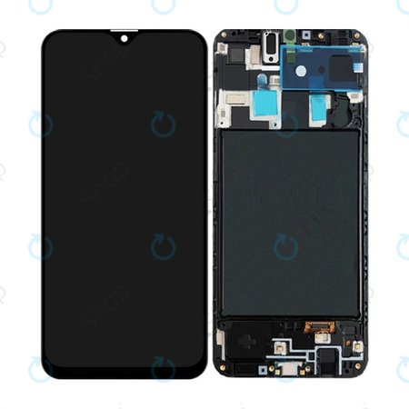 Samsung Galaxy A20 A205F - LCD Displej + Dotykové Sklo + Rám OLED