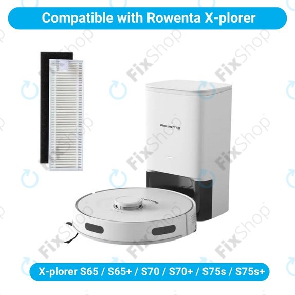 HEPA filtr, 2 ks pro Rowenta X-plorer S65, S65+, S70, S70+, S75s, S75s+