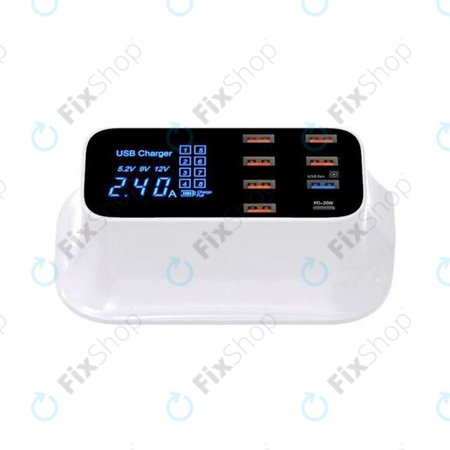 Asometech Model E - USB Servisní Nabíjecí Stanice s USB 3.0 a USB-C