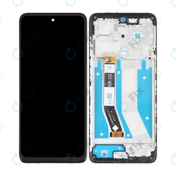 Motorola Moto G73 - LCD Displej + Dotykové Sklo + Rám (Black) TFT