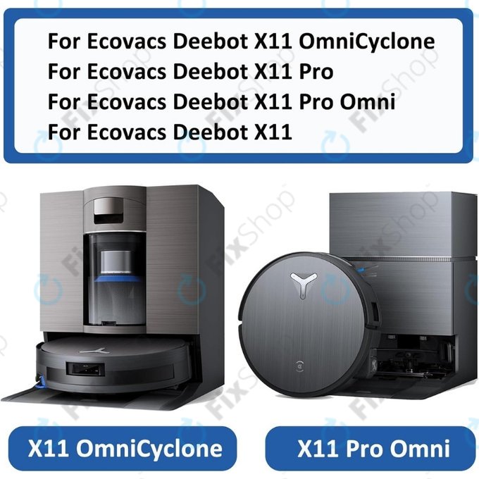 Boční kartáč, 2 ks pro Ecovacs X11, X11 Omni, X11 Pro, X11 Pro Omni , X11 Omni, X11 Pro, X11 Pro Omni