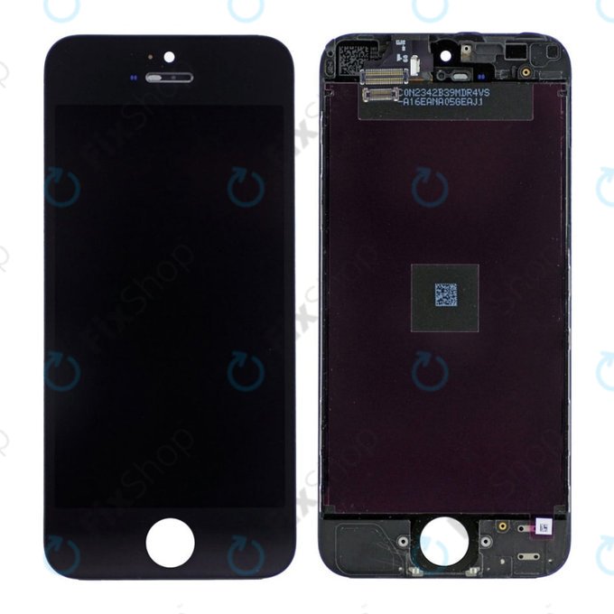 Apple iPhone 5 - LCD Displej + Dotykové sklo + Rám (Black) Original Refurbished