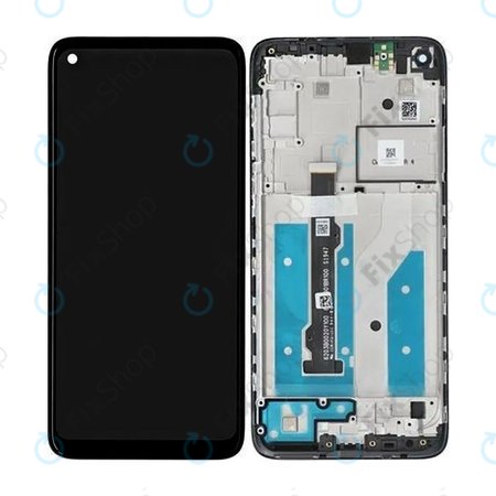 Motorola Moto G8 XT2045 - LCD Displej + Dotykové Sklo + Rám (Black) - 5D68C16383 Genuine Service Pack
