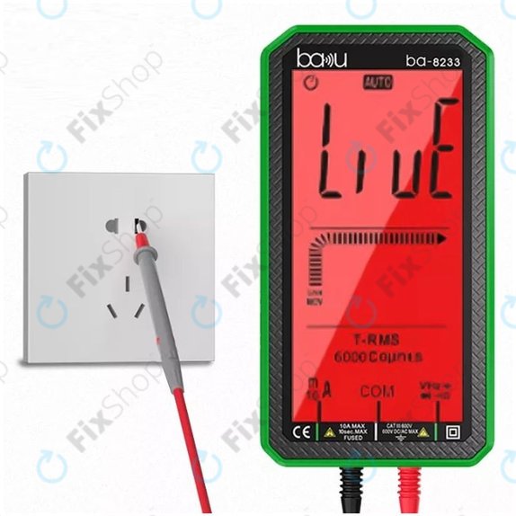 Baku BA-8233 - Profesionální Digitální Multimetr s Dotykovým Displejem