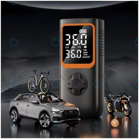 Přenosný Elektrický Vzduchový Kompresor s Příslušenstvím (11.1V, 2000mAh)