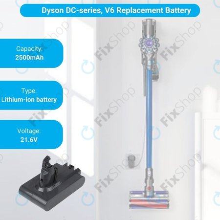 Dyson DC-series, V6 - Baterie 965874-02 Li-Ion 21.6V 2500mAh HQ
